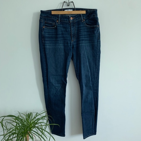 Ann Taylor Loft - Skinny Crop Dark Wash Jeans - Picture 1 of 7